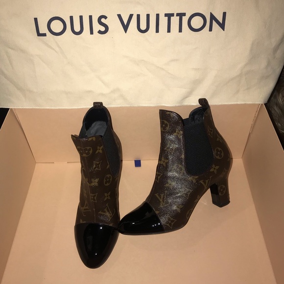 Louis Vuitton Shoes - Louis Vuitton Brown Monogram REVIVAL Ankle Boot